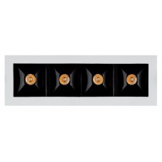 Foco empotrar LED fijo Cuadrado 137x44mm MINI 12W Blanco